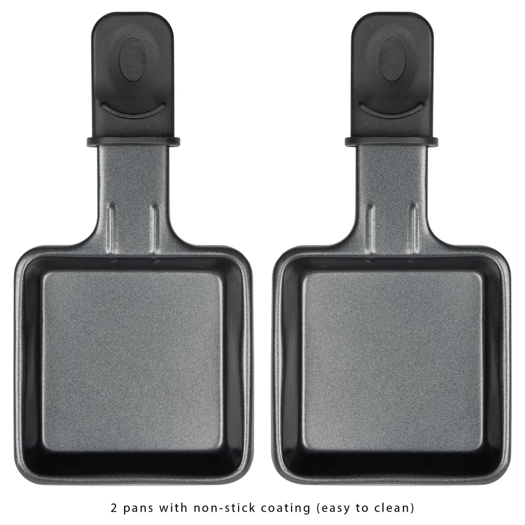 Clatronic Raclette Grill RG 3592 Schwarz / Party / Ideal Für 2 Personen / Tischgrill / Cool Touch-Gehäuse / Antihaftbeschichtet 6 Clatronic Raclette Grill RG 3592 Schwarz / Party / Ideal Für 2 Personen / Tischgrill / Cool Touch-Gehäuse / Antihaftbeschichtet – Bild 6