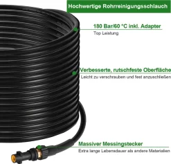 Wolketon 30m Rohrreinigungsschlauch Rohrreiniger Set Für Kärcher Kränzle K2 - K7 Hochdruckreiniger 12 Wolketon 30m Rohrreinigungsschlauch Rohrreiniger Set Für Kärcher Kränzle K2 - K7 Hochdruckreiniger -Philips Haushaltsgeräte Verkaufsgeschäft 01be6125c61f673b22935d17b8ef4a12 1