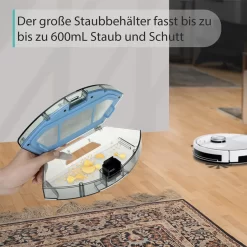 2022 SmartAI S9 Saugroboter Staubsauger Robot Wischroboter Automatisch APP Fernbedienung 4000PA Roboterstaubsauger Vacuum Reinigung Weiß -Philips Haushaltsgeräte Verkaufsgeschäft 04bff84157db778418d3ac73323dea37