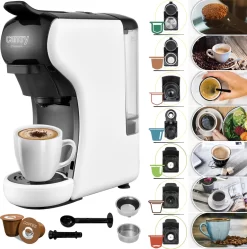 Philips Haushaltsgeräte Verkaufsgeschäft 34 Adler Camry CR 4414 Multi-Espressomaschine Mit 5 Kapselkaffeeeinsätzen 19 Bar Pumpendruck