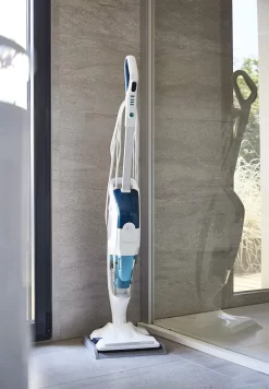 Rowenta Bodendampfreiniger Clean & Steam Revolution RY7757 | 2 In 1 Reingung | Verdampfer Für ätherische Öle | Alle Bodenarten | Anti-Kalk-Kartusche | Weiß/Blau -Philips Haushaltsgeräte Verkaufsgeschäft 0e36aaa1a1ff05827432a63cde0437b4