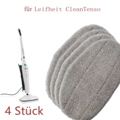 4X Ersatz Mop Head Ersatzpads Für Leifheit CleanTenso Dampfreiniger,Dampfbesen Wischbezug,Dampfreiniger Zubehör