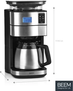 BEEM FRESH-AROMA-PERFECT II Filterkaffeemaschine Mit Mahlwerk - Thermo Kaffeemaschine Filterkaffeemaschine 10 Tassen Timer Thermoskanne Edelstahl 29 BEEM FRESH-AROMA-PERFECT II Filterkaffeemaschine Mit Mahlwerk - Thermo Kaffeemaschine Filterkaffeemaschine 10 Tassen Timer Thermoskanne Edelstahl -Philips Haushaltsgeräte Verkaufsgeschäft 1d25da23d2b3c25097e6c908222a45d5
