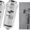 2 X Duschfilter FitAqua Antiscaling Wasserfilter Für Dusche Gegen Chlor Und Kalk