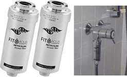2 X Duschfilter FitAqua Antiscaling Wasserfilter Für Dusche Gegen Chlor Und Kalk