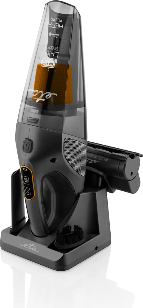 ETA Rotary ETA242590000 Akku-Handsauger, Li-ion Akku 18 V, HEPA-Filter, Elektrischer Rotationsbürste 7 ETA Rotary ETA242590000 Akku-Handsauger, Li-ion Akku 18 V, HEPA-Filter, Elektrischer Rotationsbürste – Bild 7