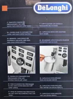 De'Longhi DeLonghi ECAM 25.120.B Kaffeevollautomat Schwarz -Philips Haushaltsgeräte Verkaufsgeschäft 22d2b5bc87bbb9a99e1a5e6129a43f68