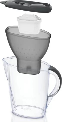 Brita Fill & Enjoy Starterpaket Marella Cool, Gesamtvolumen 2,4 L (gefiltertes Wasser 1,4 L), Incl. 3 Kartuschen MAXTRA+ , Farbe Anthrazit -Philips Haushaltsgeräte Verkaufsgeschäft 22f5c7175468369fea62d7ee88df0f4c