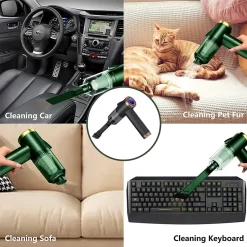 Handstaubsauger Kabellos, Tragbarer Handstaubsauger Für Auto Und Zuhause, Leichter Kabelloser Wiederaufladbarer Staubsauger Mit 9000 PA Starker Saugkraft,Black -Philips Haushaltsgeräte Verkaufsgeschäft 2302b548623a443093e2e3b91db47815