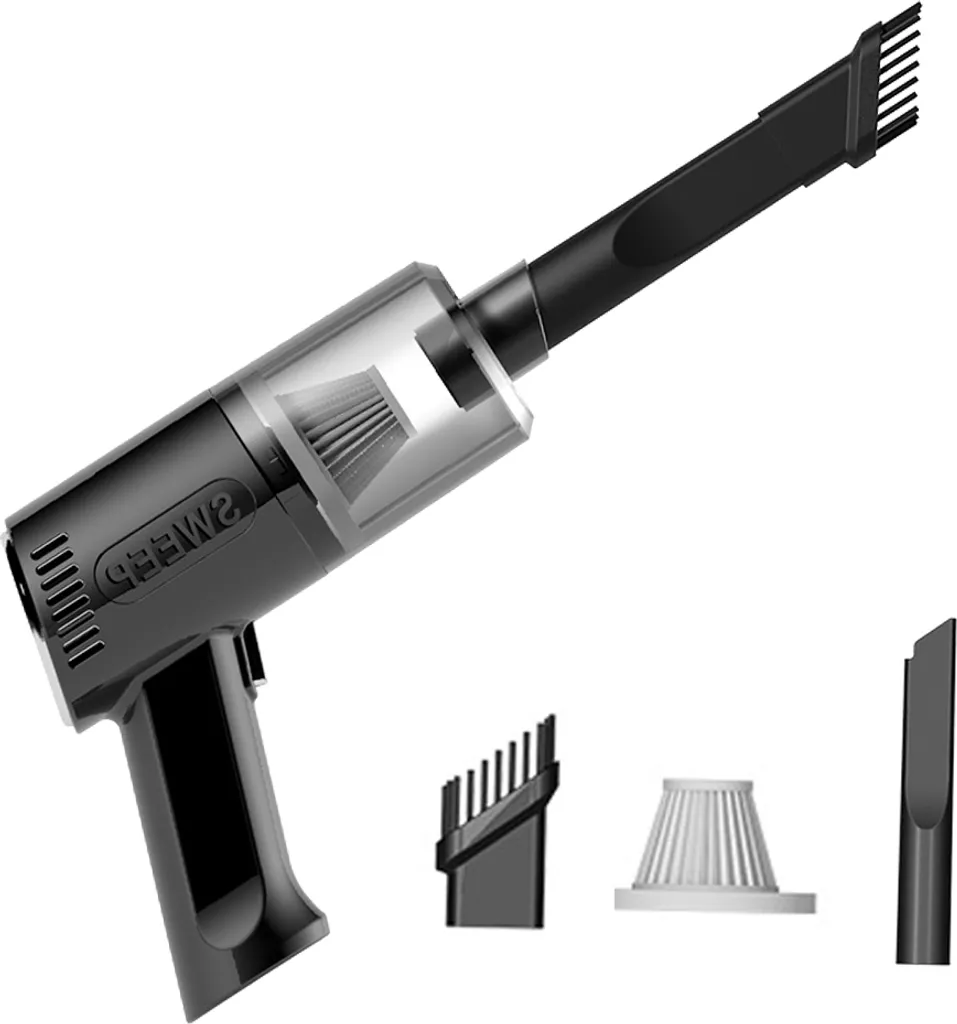 Tastaturreiniger, Leistungsstarker Wiederaufladbarer Mini-Staubsauger, Kabellos, Tragbares Staubsauger-Werkzeug Zur Reinigung Von Staub, Haaren, Krümeln, Schrotten Für Laptop, Klavier, Computer, Auto, Make-up-Tasche, Haustierhaus,Black 2 Tastaturreiniger, Leistungsstarker Wiederaufladbarer Mini-Staubsauger, Kabellos, Tragbares Staubsauger-Werkzeug Zur Reinigung Von Staub, Haaren, Krümeln, Schrotten Für Laptop, Klavier, Computer, Auto, Make-up-Tasche, Haustierhaus,Black – Bild 2