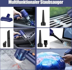 Kabelloser Handstaubsauger Für Auto,Handstaubsauger Akku Stark Mit LED Taschenlampe,Nass Trocken Wiederaufladbar 120W Kabellos Handsauger Für Tastatursauger,PC,Haus,Bürogeräte -Philips Haushaltsgeräte Verkaufsgeschäft 270a8e57e99bf3ed2e97e1afe090f8d6
