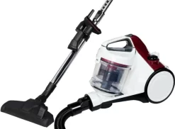 Philips Haushaltsgeräte Verkaufsgeschäft 11 Exquisit BP 6302 Wer Staubsauger | 700 Watt Leistung | 1,2 Liter Staubbehälter Volumen | Beutellos | Weiß-Rot