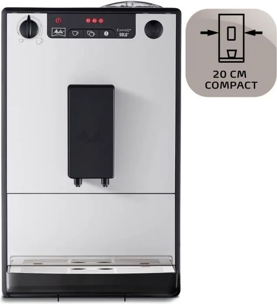 MELITTA E950-666 - Automatische Kaffeemaschine Solo Pure Silver - 1400 W - 3 Intensitätseinstellungen - 125 G Bohnenbehälter 5 MELITTA E950-666 - Automatische Kaffeemaschine Solo Pure Silver - 1400 W - 3 Intensitätseinstellungen - 125 G Bohnenbehälter – Bild 5
