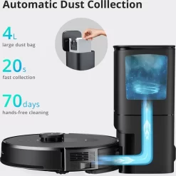 360 SMARTAI Botslab S8 Plus Staubsauger Roboter Mit Absaugstation 4L, 2700Pa Saugroboter Mit Wischfunktion Lasernavigation,Kartierung Mehrerer Etagen -Philips Haushaltsgeräte Verkaufsgeschäft 2aa4cf808b1b82e6c87b3f28134397ef