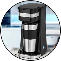 Clatronic KA 3733 Kaffeemaschine Für Coffee To Go, Inkl. 0,4 Liter Kaffeebecher Aus Edelstahl, Ideal Für Auto, Büro Und Unterwegs, Schwarz -Philips Haushaltsgeräte Verkaufsgeschäft 2b6170a2ebc9738d2b2db0c4c5647159