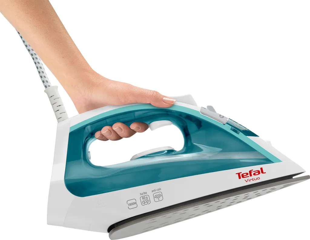 Tefal Virtuo Dampfbügeleisen FV1710 - 1800 W - Dampfstoß 80 G/Min 2 Tefal Virtuo Dampfbügeleisen FV1710 - 1800 W - Dampfstoß 80 G/Min – Bild 2