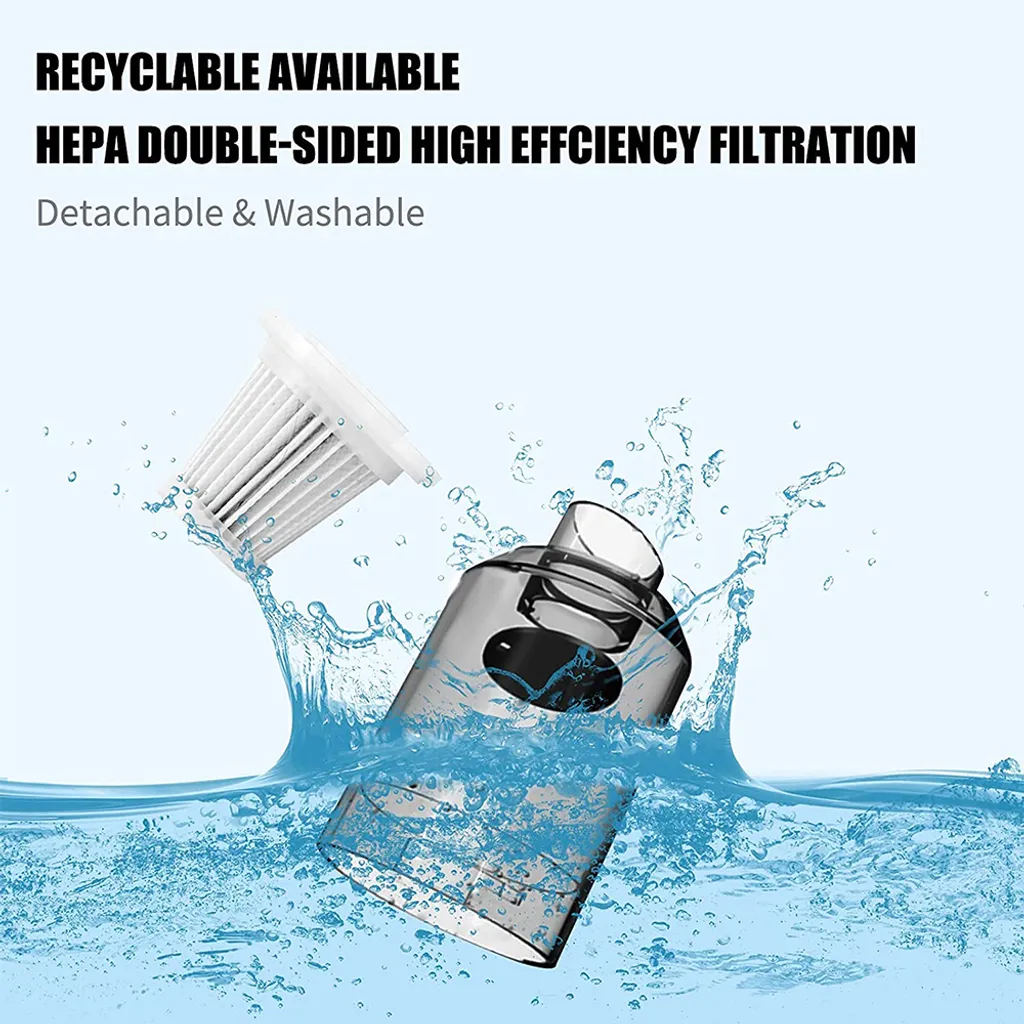 Auto Staubsauger, Rikimxin Handstaubsauger 9000Pa Starke Power Sauger Tragbarer Mini Autostaubsauger Kabellos Wiederaufladbar Staubsauger Mit LED-Licht 90° Rotation Vakuum ,Green 8 Auto Staubsauger, Rikimxin Handstaubsauger 9000Pa Starke Power Sauger Tragbarer Mini Autostaubsauger Kabellos Wiederaufladbar Staubsauger Mit LED-Licht 90° Rotation Vakuum ,Green – Bild 8