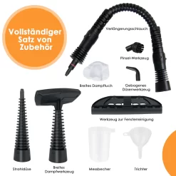 COSTWAY Dampfreiniger Inkl. 9 Zubehör, Handdampfreiniger, Dampfreinigen Handgerät 3 Bar / 250ml / 1050W / 4min Aufheizzeit/für Teppiche, Vorhänge, Autositze, Küche (Orange) 9 COSTWAY Dampfreiniger Inkl. 9 Zubehör, Handdampfreiniger, Dampfreinigen Handgerät 3 Bar / 250ml / 1050W / 4min Aufheizzeit/für Teppiche, Vorhänge, Autositze, Küche (Orange) -Philips Haushaltsgeräte Verkaufsgeschäft 2e321358e2bcf778829cf09aa9d3d03b