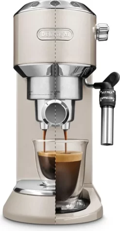 De'Longhi Delonghi Kaffeemaschine Dedica Metallics EC785.BG Pumpendruck 15 Bar, Eingebauter Milchaufschäumer, Manuell, 1300 W, Beige -Philips Haushaltsgeräte Verkaufsgeschäft 2eb20ec8c048c26c1dd88e99c6b1c10c