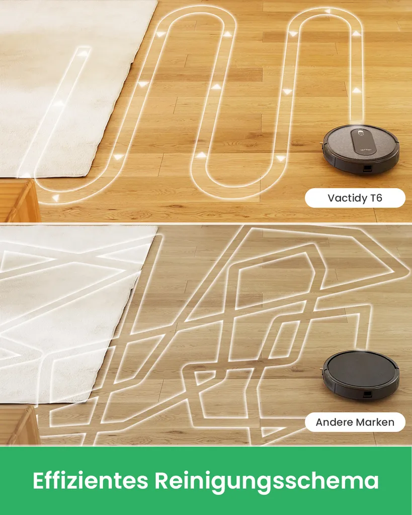 Vactidy Nimbel T6 Saugroboter,Staubsauger Roboter Mit Alexa&Google Assistant&App Steuerung,Roboterstaubsauger Für Teppichen Und Hartböden 3 Vactidy Nimbel T6 Saugroboter,Staubsauger Roboter Mit Alexa&Google Assistant&App Steuerung,Roboterstaubsauger Für Teppichen Und Hartböden – Bild 3