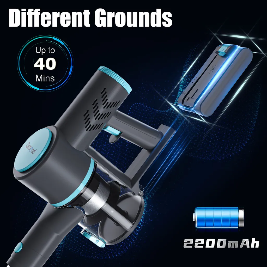 OSMOND 160W 12KPa Akku Handstaubsauger 3in1 Staubsauger Beutellos Kabellos 10 OSMOND 160W 12KPa Akku Handstaubsauger 3in1 Staubsauger Beutellos Kabellos – Bild 10