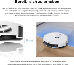 Roborock S7 Pro Ultra Sonic Saugroboter Mit Empty Wash Fill Dock Absaugstation Selbstwaschend Selbstauffüllend Selbstentleerend Kindersicherung LiDAR 3D Mapping APP -Philips Haushaltsgeräte Verkaufsgeschäft 30fa091a07afd8a4065cf369d55a1b0b