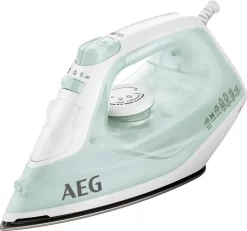 AEG DB1740 Dampfbügeleisen, Keramiksohle, 2400 Watt, Vertikaldampf, Anti-Kalk, Abschaltautomatik