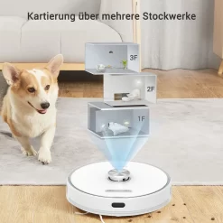 Ultenic T10 Saugroboter Mit Absaugstation, 3000Pa Saugroboter Mit Wischfunktion, Laser Navigation Saugroboter, Mehrstöckige Kartierung Staubsauger Roboter, Roboterstaubsauger Ideal Für Teppiche -Philips Haushaltsgeräte Verkaufsgeschäft 3167b74fcf8176e7005452b4e9c1fcf5