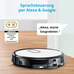 MEDION Saugroboter Mit Absaugstation S40 (2000Pa, Intelligente Navigation, Alexa Roboterstaubsauger Für Hartböden Fliesen Laminat, Teppicherkennung, Tierhaar Optimiert, HEPA14 Filter, Fernbedienung) -Philips Haushaltsgeräte Verkaufsgeschäft 31892571a06860db4b4de08cb23abf2a