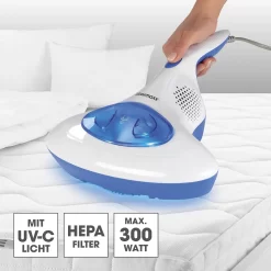 CLEANmaxx Milben-Handstaubsauger Mit UV-C-Licht - Reinigen & Desinfizieren In Einem Schritt Anti Milbensauger Mit UV C Licht 300W HEPA Milben Handstaubsauger Cleanmaxx NEU -Philips Haushaltsgeräte Verkaufsgeschäft 32ea0968ed91b576bf6b3a8866450217