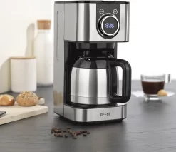 BEEM FRESH-AROMA-SWITCH Filterkaffeemaschine - Thermo Edelstahl 1 L Thermoskanne Bedienrad 24h-Timer 800 W Für 4-8 Tassen Kaffeemaschine Timer -Philips Haushaltsgeräte Verkaufsgeschäft 33582db71a2f4bf2139a96a3ef45a06e