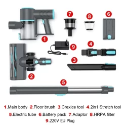 OSMOND 160W 12KPa Akku Handstaubsauger 3in1 Staubsauger Beutellos Kabellos 21 OSMOND 160W 12KPa Akku Handstaubsauger 3in1 Staubsauger Beutellos Kabellos -Philips Haushaltsgeräte Verkaufsgeschäft 349d54d3e283c617fefdf19c65f30a84