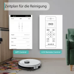 2022 SmartAI S9 Saugroboter Staubsauger Robot Wischroboter Automatisch APP Fernbedienung 4000PA Roboterstaubsauger Vacuum Reinigung Weiß -Philips Haushaltsgeräte Verkaufsgeschäft 3718c0bf0deadee25129e08d34363117