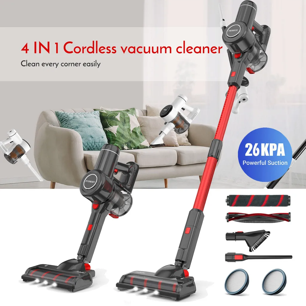 FREIHAFEN 26000Pa 4 In 1 Staubsauger Kabellos Mit Abnehmbarer Akku,Akku Staubsauger,35 Min Laufzeit 1 FREIHAFEN 26000Pa 4 In 1 Staubsauger Kabellos Mit Abnehmbarer Akku,Akku Staubsauger,35 Min Laufzeit