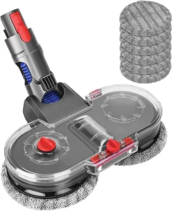 Elektrischer Wischaufsatz Für Dyson V11 V10 V8 V7 V15 Staubsauger, Wischmopp Aufsatz Set Mit 6 Mopppads Und Abnehmbarer Wassertank