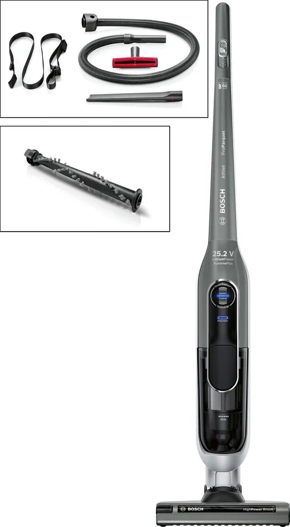 Bosch BBH6PARQ Athlet ProParquet Akkusauger 25,2V Soft Touch Grau/silber 2 Bosch BBH6PARQ Athlet ProParquet Akkusauger 25,2V Soft Touch Grau/silber – Bild 2