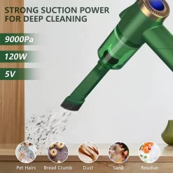 Auto Staubsauger, Rikimxin Handstaubsauger 9000Pa Starke Power Sauger Tragbarer Mini Autostaubsauger Kabellos Wiederaufladbar Staubsauger Mit LED-Licht 90° Rotation Vakuum ,Green 15 Auto Staubsauger, Rikimxin Handstaubsauger 9000Pa Starke Power Sauger Tragbarer Mini Autostaubsauger Kabellos Wiederaufladbar Staubsauger Mit LED-Licht 90° Rotation Vakuum ,Green -Philips Haushaltsgeräte Verkaufsgeschäft 3fb2c76801a58f40432964bbc6e2f27e