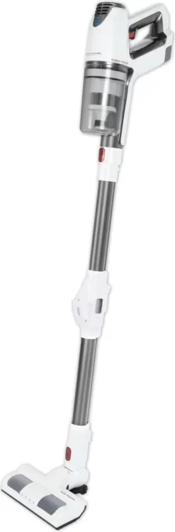 ProfiCare 2in1 Hand-und Bodenstaubsauger PC-BS 3037 A, Leistungsstarker 29.6V Lithium Ionen Akku, Turbo-Modus, Inkl. Wandhalterung Mit Ladefunktion, Weiß-Silber