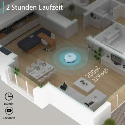 2022 SmartAI S9 Saugroboter Staubsauger Robot Wischroboter Automatisch APP Fernbedienung 4000PA Roboterstaubsauger Vacuum Reinigung Weiß -Philips Haushaltsgeräte Verkaufsgeschäft 4c035ee07d8bd965444908b5e63b6efb