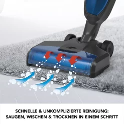 MAXXMEE Multi-Bodenreiniger 3in1 - Schwarz/blau Bodenreiniger 3in1 Hartbodenreiniger Saugen Wischen Teppichreiniger Kabellos -Philips Haushaltsgeräte Verkaufsgeschäft 4c1c6567fccc1c2121c350b7778506aa