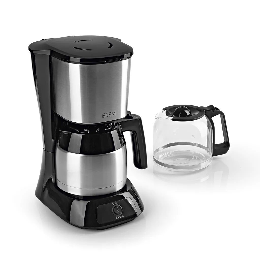 Kaffeemaschine Filter Kaffeemaschine 10 Tassen Thermoskanne Edelstahl Glaskanne 19 Kaffeemaschine Filter Kaffeemaschine 10 Tassen Thermoskanne Edelstahl Glaskanne – Bild 19