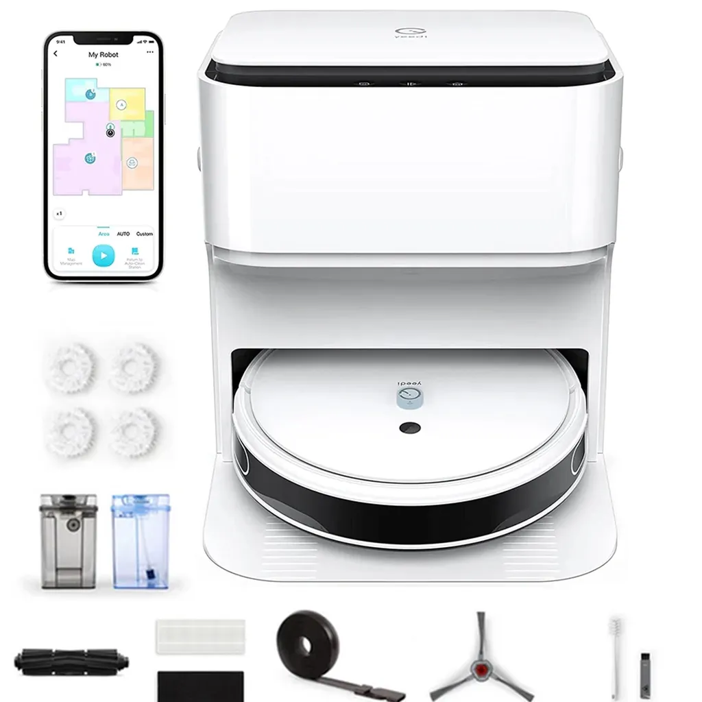 Yeedi Mop Station 2-in-1 Wischroboter, Mopp- Und Saugroboter, Automatisch Waschen Von Mopps, Druckbeaufschlagte Mopps, 2500 Pa, Visuelle Navigation, Teppicherkennung 1 Yeedi Mop Station 2-in-1 Wischroboter, Mopp- Und Saugroboter, Automatisch Waschen Von Mopps, Druckbeaufschlagte Mopps, 2500 Pa, Visuelle Navigation, Teppicherkennung