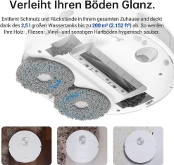 Dreame L10S Ultra Saugroboter Mit Absaugstation Selbstwaschend Selbstauffüllend Selbstentleerend 5300Pa AI+3D Navigation Spinnwischen Heißlufttrocknung Teppicherkennung APP -Philips Haushaltsgeräte Verkaufsgeschäft 4ed00c77dd461d6b4889bd8bb0dca0fd