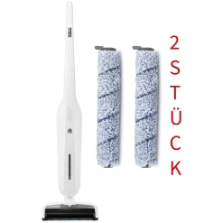 Nilfisk 128390053 Set Combi + EU Washer Hartbodenreiniger + Extra-Bürstrolle, Wischen, Saugen & Trocknen In Einem, Selbstreinigungsfunktion, 2 Tanks