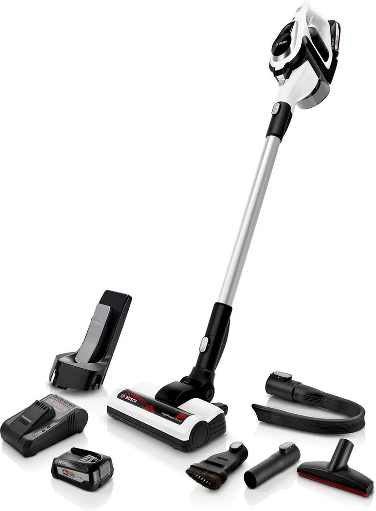 Bosch BBS812AM Unlimited Serie 8 Kabelloser Akku-Handstaubsauger, 18V, Weiß 6 Bosch BBS812AM Unlimited Serie 8 Kabelloser Akku-Handstaubsauger, 18V, Weiß – Bild 6