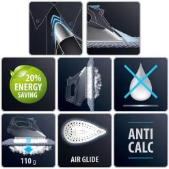 Rowenta Effective DW 1120 Dampfbügeleisen 30 G/min, Dampfstoß 110 G, Edelstahl-Bügelsohle, Tropfstopp, Anit-Kalk, 2200 Watt, Bügeleisen -Philips Haushaltsgeräte Verkaufsgeschäft 50e5ab87523c168345db7fb195f62ba5