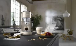 De'Longhi Delonghi Kaffeemaschine Dedica Metallics EC785.BG Pumpendruck 15 Bar, Eingebauter Milchaufschäumer, Manuell, 1300 W, Beige -Philips Haushaltsgeräte Verkaufsgeschäft 50e895cc1ebab00ce8b754124cd7701d
