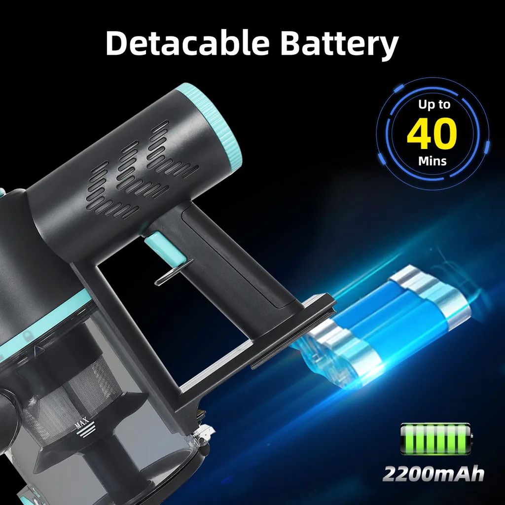 OSMOND 160W 12KPa Akku Handstaubsauger 3in1 Staubsauger Beutellos Kabellos 9 OSMOND 160W 12KPa Akku Handstaubsauger 3in1 Staubsauger Beutellos Kabellos – Bild 9
