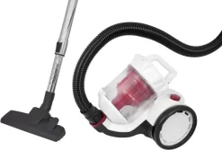 Exquisit BP 6302 Wer Staubsauger | 700 Watt Leistung | 1,2 Liter Staubbehälter Volumen | Beutellos | Weiß-Rot -Philips Haushaltsgeräte Verkaufsgeschäft 5556673af70b2294d0ff4aa0bd568e6c