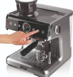 BEEM ESPRESSO-GRIND-PROFESSION Espresso-Siebträgermaschine Mit Mahlwerk - 15 Bar Espressomaschine Siebträger Maschine Barista Kaffee Mahlwerk Milchaufschäumer -Philips Haushaltsgeräte Verkaufsgeschäft 5691431a1ed7fb6a5007350cea1af1d5